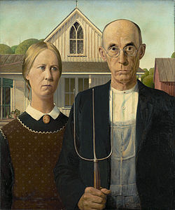 American Gothic, la alegría de la huerta en persona.