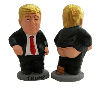 Un caganer presidencial de la Cosa Naranja llamda Trump.