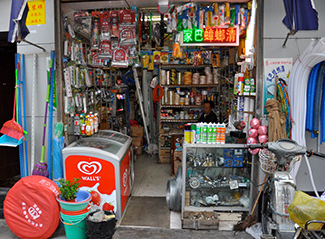 Típica tienda de chinos de una ciudad española. Si no lo tiene, no existe.