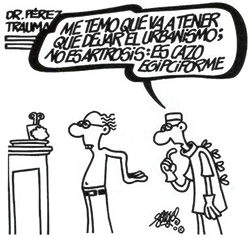 Viñeta del humorista Forges sobre urbanismo.